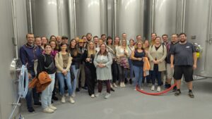 Gruppenfoto in der Brauerei